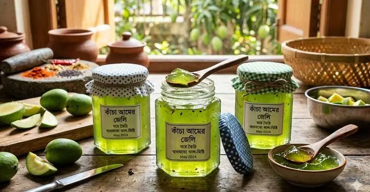 কাঁচা আমের জেলি বানাবেন যেভাবে