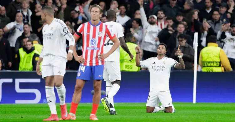 অ্যাটলেটিকোকে হারিয়ে কোয়ার্টারে এক পা রিয়ালের