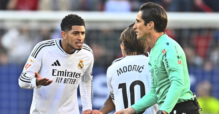 লাল কার্ড দেখলেন বেলিংহ্যাম, পয়েন্ট হারিয়ে বিপদে রিয়াল