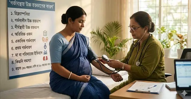 গর্ভাবস্থায় যে কারণে বাড়ে রক্তচাপ