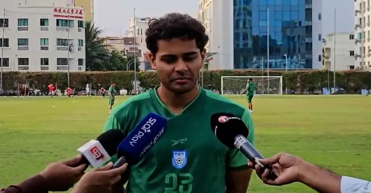 সিঙ্গাপুরের সঙ্গে ম্যাচকে সামনে রেখে বাংলাদেশ দলের অনুশীলন