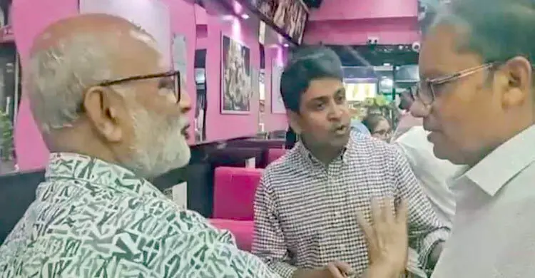 লন্ডনে ছাত্রদল নেতার তোপের মুখে সাবেক মন্ত্রী শ ম রেজাউল করিম
