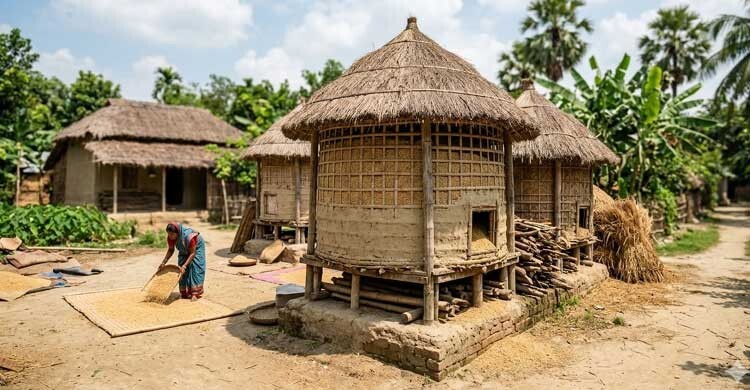 নেই সেই ধানের গোলা