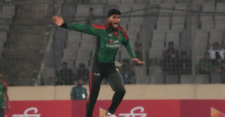 ব্যাটিংয়ে ঝড় বোলিংয়ে জাদু, ম্যাচসেরা রিশাদ হোসেন