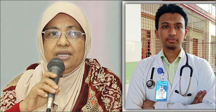 রামেকের ইন্টার্ন চিকিৎসক শ্রেয়ানের কাজে মুগ্ধ স্বাস্থ্য উপদেষ্টা