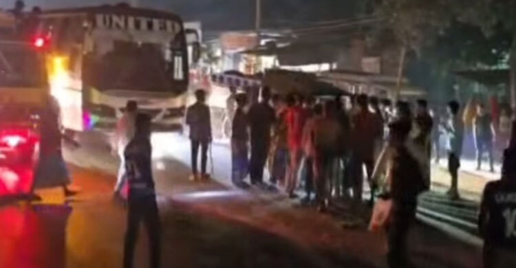 দ্রুত গতির বাসচাপায় প্রাণ গেলো নারীর