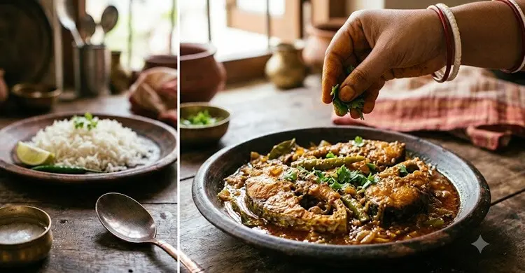 হাতে মাখা ইলিশ ভুনার রেসিপি