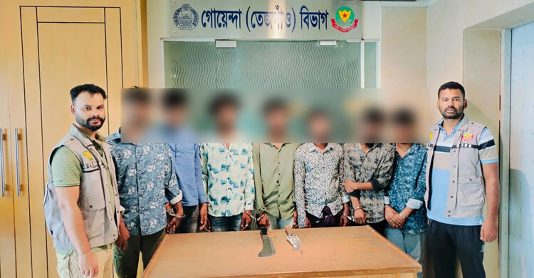 মোহাম্মদপুর থেকে গ্রেফতার ৭ ডাকাত কারাগারে