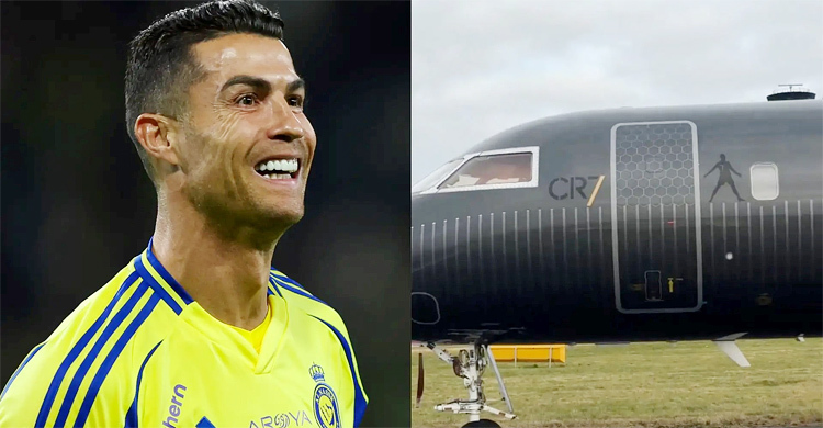 ম্যানচেস্টার এয়ারপোর্টে রোনালদোর ব্যক্তিগত বিমান, রহস্য কী?