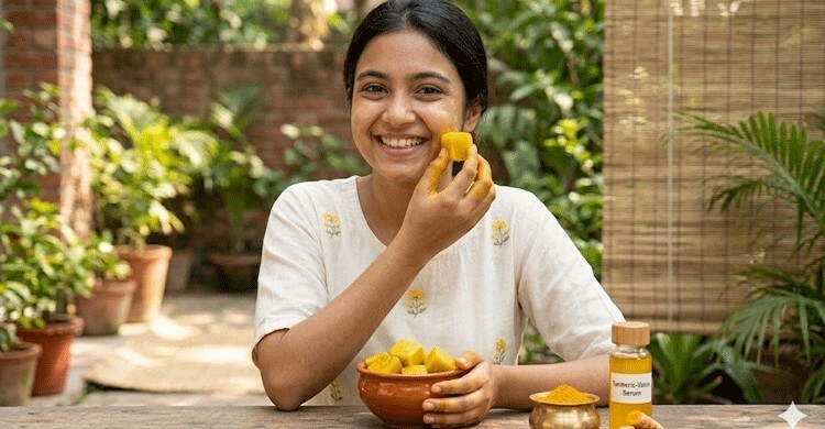 মুখ ফোলাভাব কমাতে ব্যবহার করুন হলুদের বরফ