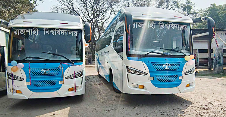 রাজশাহী বিশ্ববিদ্যালয়ে যুক্ত হলো দুটি নতুন বাস