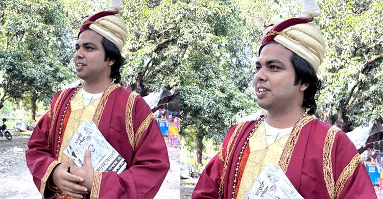 নবাব সিরাজউদ্দৌলার সাজে প্রচারণায় সংস্কৃতি সম্পাদক প্রার্থী