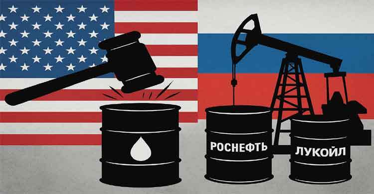 রাশিয়ার শীর্ষ ২ তেল কোম্পানির ওপর যুক্তরাষ্ট্রের নতুন নিষেধাজ্ঞা
