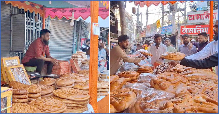 শবে বরাতে পুরান ঢাকায় বাহারি হালুয়া-রুটির পসরা