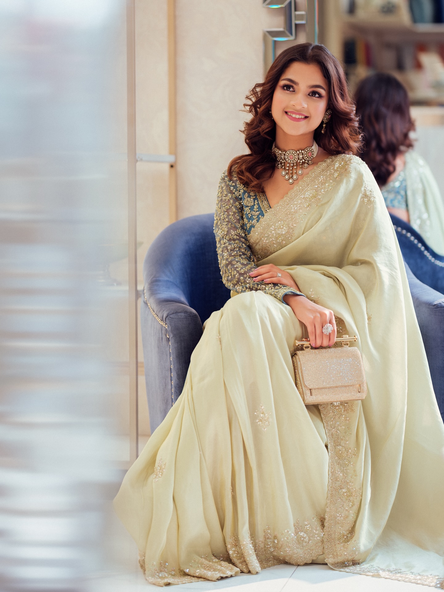 ফেস্টিভ ফ্যাশনে সাদিয়ার সিগনেচার ছোঁয়া