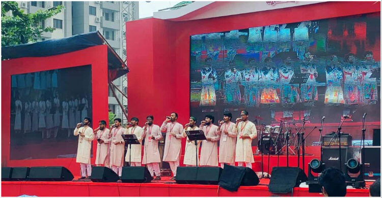 দেশের গান দিয়ে শুরু হলো ‘জুলাই পুনর্জাগরণ’ অনুষ্ঠান