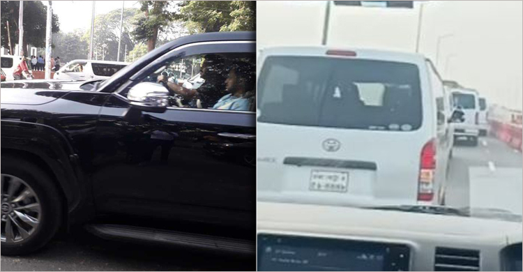 বিশাল গাড়িবহর নিয়ে মাগুরার পথে সাকিব আল হাসান