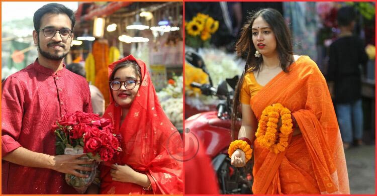 শাড়ি তো পরবেন, তবে লাল নাকি বাসন্তী