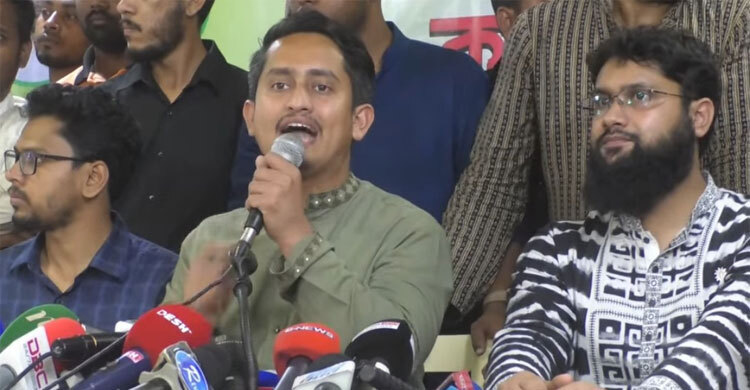 এনসিপি শাপলা প্রতীকের বিষয়ে অনড়: সারজিস