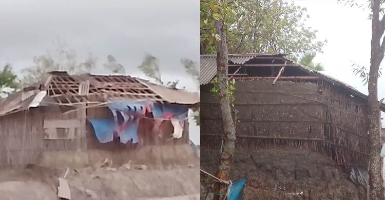 শ্যামনগরে গাছ চাপায় শিশুর মৃত্যু, গাবুরায় লণ্ডভণ্ড ঘরবাড়ি