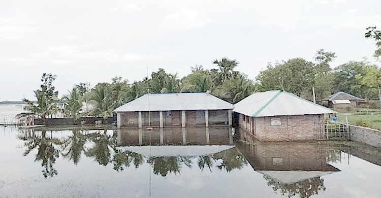 সাতক্ষীরায় পানিবন্দি শতাধিক পরিবার