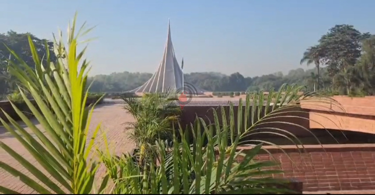 শ্রদ্ধায় সিক্ত হতে প্রস্তুত জাতীয় স্মৃতিসৌধ