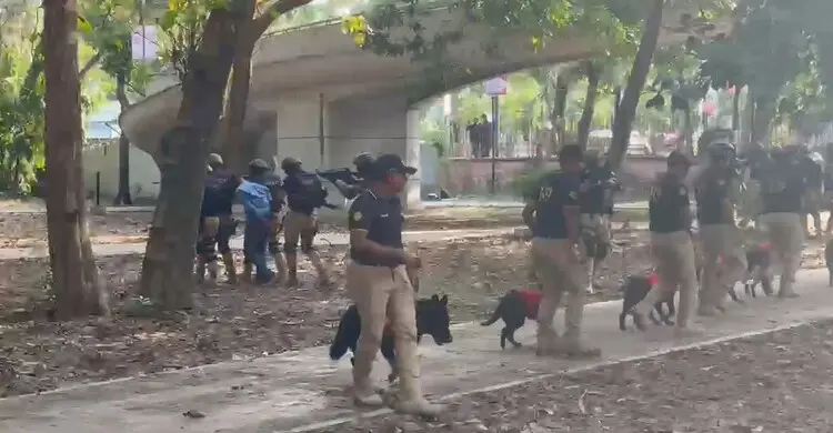 পহেলা বৈশাখ উপলক্ষে ডিএমপির নিরাপত্তা মহড়া