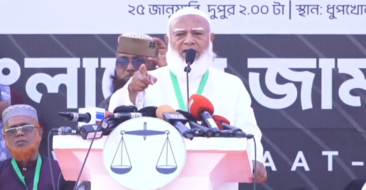 ‘হ্যাঁ’ মানে আজাদি, ‘না’ মানে গোলামি: জামায়াত আমির