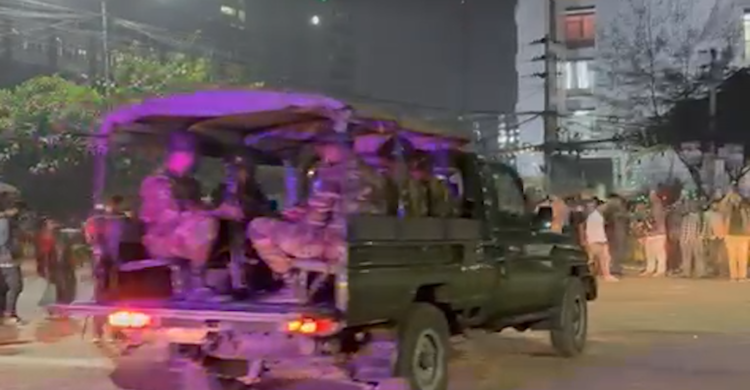 তফসিল ঘোষণার আগে নির্বাচন কমিশনের সামনে সেনাবাহিনীর টহল