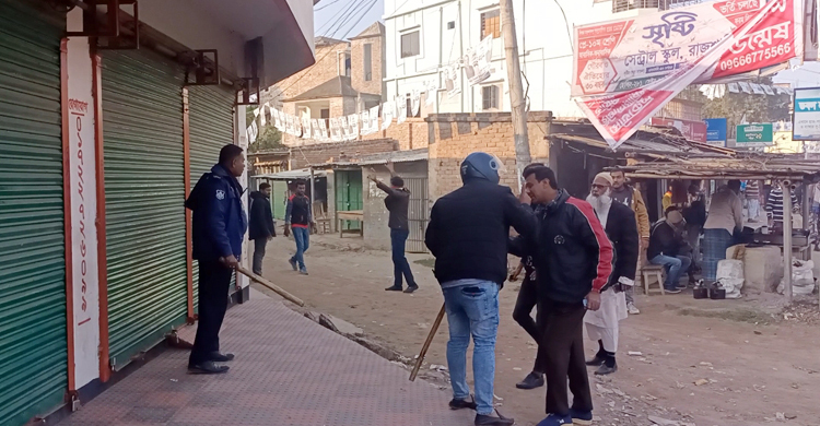 শিবগঞ্জে বিএনপির লিফলেট বিতরণে পুলিশের বাধা