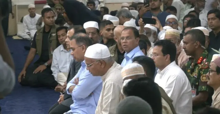 জাহিদ হোসেনের মায়ের দোয়া মাহফিলে প্রধানমন্ত্রী