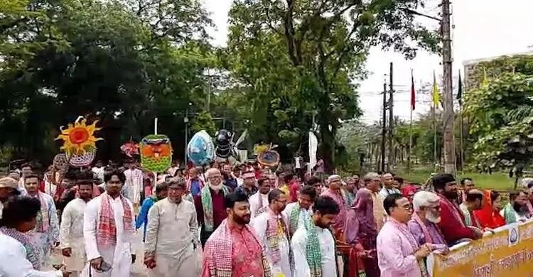 শাবিপ্রবিতে বর্ণাঢ্য আয়োজনে পহেলা বৈশাখ উদযাপন