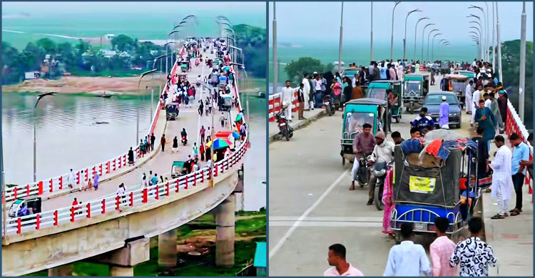 শহীদ ফারহান ফাইয়াজ সেতুতে বিনোদন প্রেমীদের ভিড়
