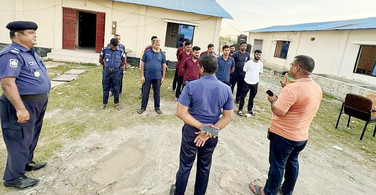 মওলানা ভাসানী সেতুতে অস্থায়ী পুলিশ ক্যাম্প উদ্বোধন