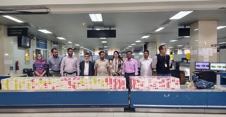 শাহ আমানতে মন্ড ব্র্যান্ডের ৯০ লাখ টাকার সিগারেট জব্দ