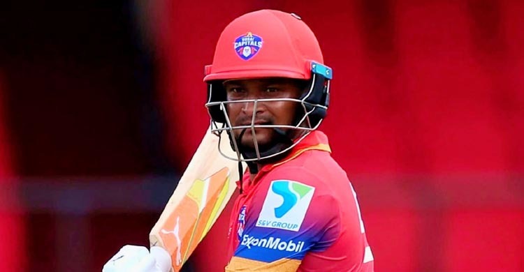 এবার ১০ বলে ৭ রানে ফিরলেন সাকিব   