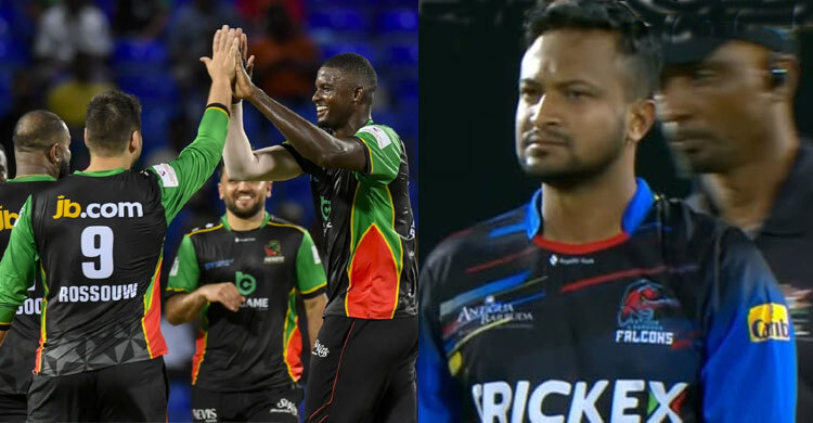 সিপিএলে প্রথম ম্যাচেই ব্যর্থ সাকিব আল হাসান