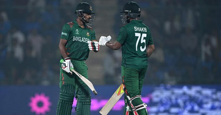 Shakib, Shanto snap Bangladesh’s losing streak in World Cup