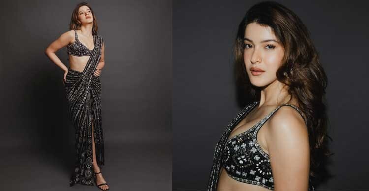 ফিউশন শাড়িতে শানায়ার গ্ল্যামারাস চমক