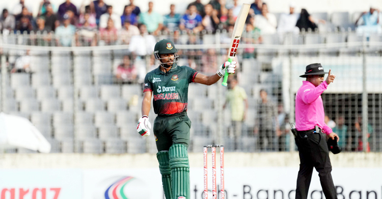 শান্তর লড়াইয়ের পরও ১৭১ রানে অলআউট বাংলাদেশ