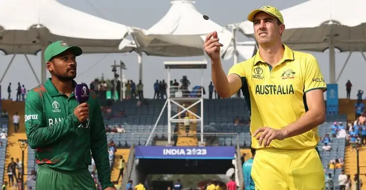 Australia win toss, opt to field against Bangladesh