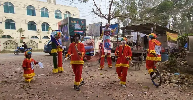 শরীয়তপুরে ব্যতিক্রমী নির্বাচনি প্রচারণা বিএনপি প্রার্থীর