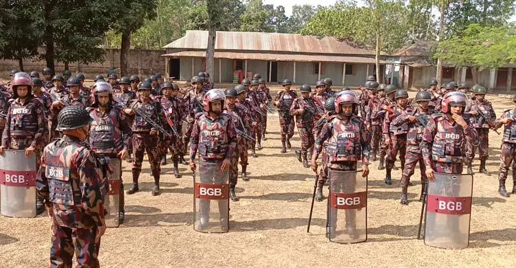 শেরপুর-৩ আসনের নির্বাচনে ১৬ প্লাটুন বিজিবি মোতায়েন