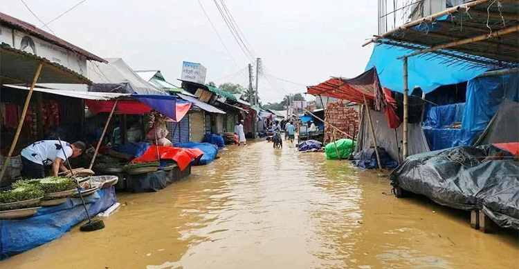শেরপুরে পাহাড়ি ঢলে বিপৎসীমার ওপরে ৩ নদী
