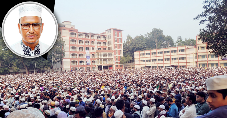 জামায়াত নেতা বাদলের জানাজায় মুসল্লিদের ঢল