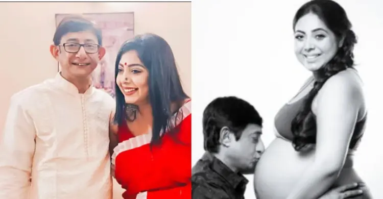 দ্বিতীয় সন্তানের জন্মের পর কাঞ্চনের চুম্বনে দেখা গেল শ্রীময়ীর বেবিবাম্প