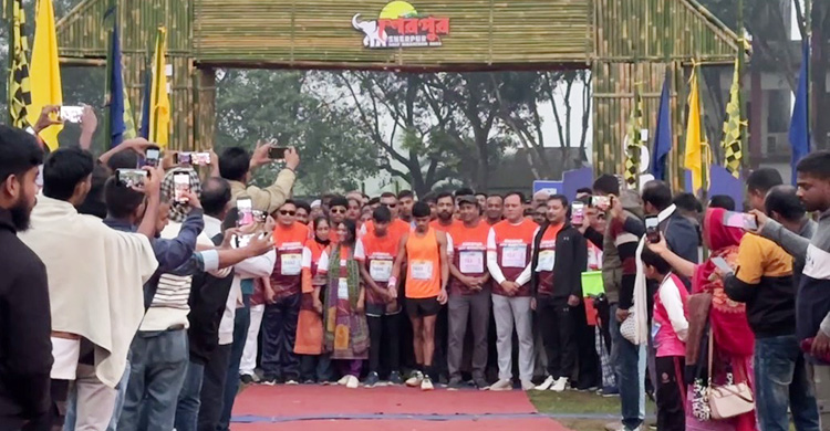 গারো পাহাড়ে ৮ শতাধিক রানারের অংশগ্রহণে হাফ ম্যারাথন