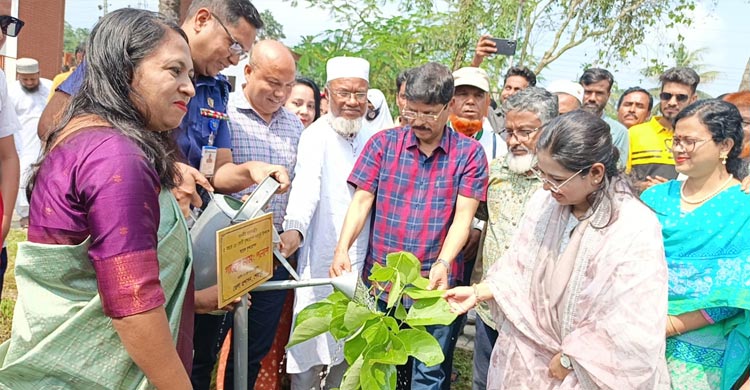 শেরপুরে একদিনে আট হাজার চারা রোপণ