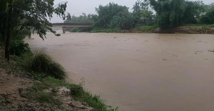 চেল্লাখালী নদীর পানি বিপৎসীমার ওপরে, নিম্নাঞ্চলে উৎকণ্ঠা