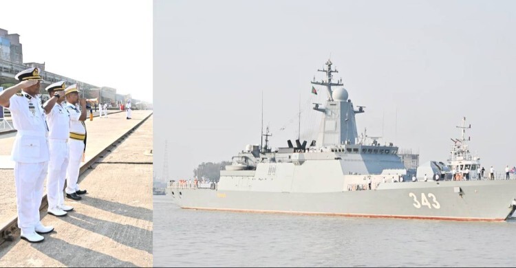 রুশ নৌবাহিনীর দুই জাহাজ ভিড়েছে চট্টগ্রাম বন্দরে